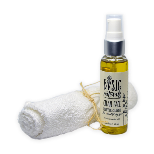 oil face cleanser - clean face - basic-naturals