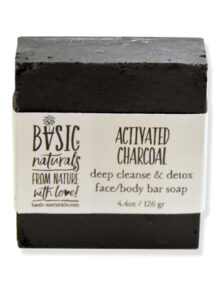 activated charcoal face soap - basic-naturals