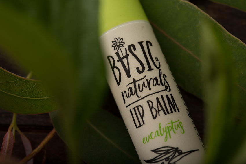 Ultimate Lip Treatment - Eucalyptus Scented Eucalyptus Lip Balm Close Up of Product with Green Leaf Decoration